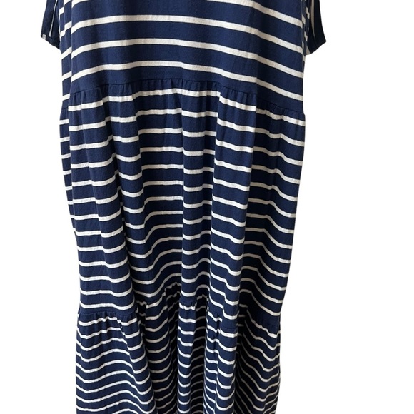 J Crew Factory Sleeveless Stripped Knit Tiered Mini Dress 100% Cotton Size 2X - Picture 12 of 12